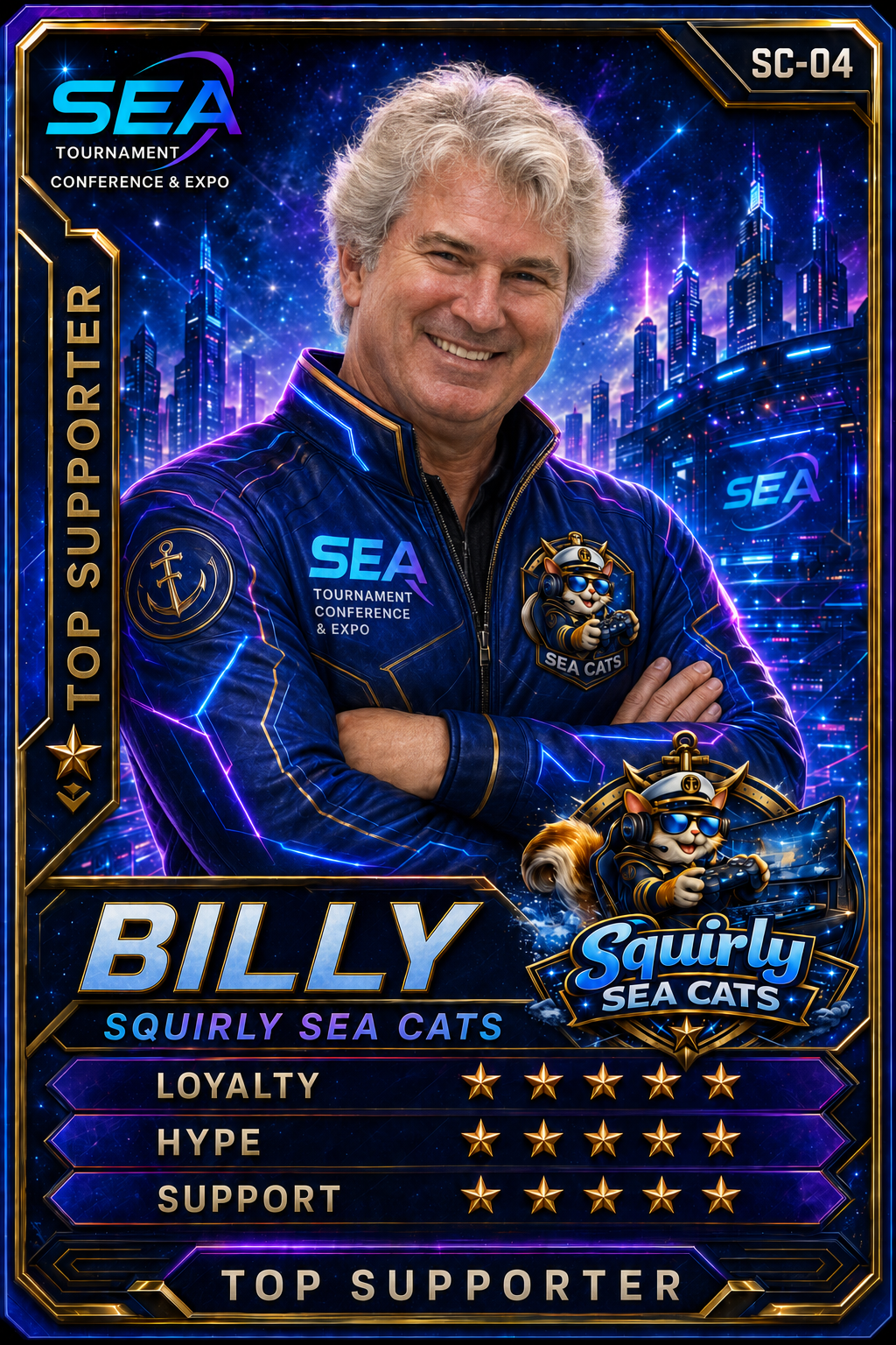 Billy player card front